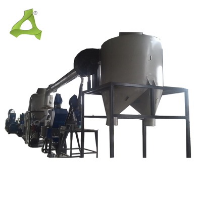 Space bag and film soft bag crushing, cleaning and recycling production line