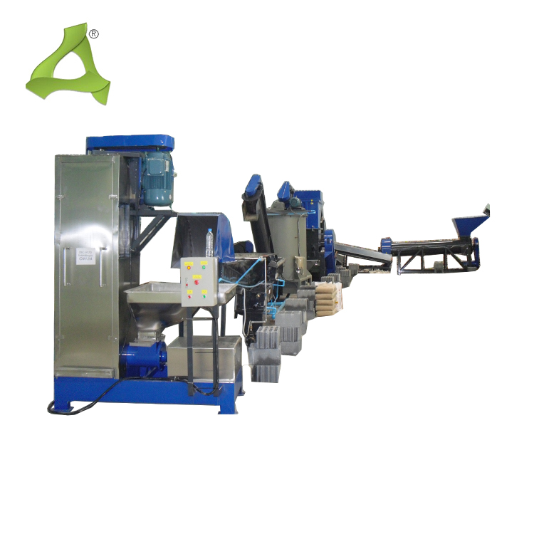 PET bottle chemical barrel crushing, cleaning and recycling production line